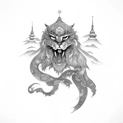 Far East Russia tattoo design idea