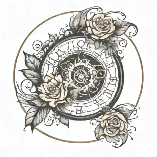 break the cycle in a circle shape tattoo design idea