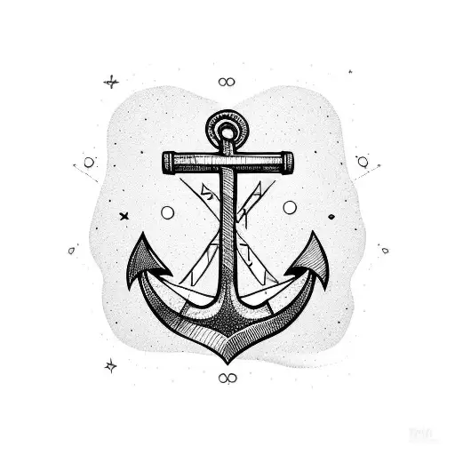 geometric anchor - Pesquisa Google | Anchor tattoos, Geometric tattoo,  Tattoo designs