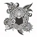 Combine elements of Japanese and Polynesian culture in a unique tattoo design tattoo design idea