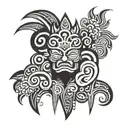 Combine elements of Japanese and Polynesian culture in a unique tattoo design tattoo design idea