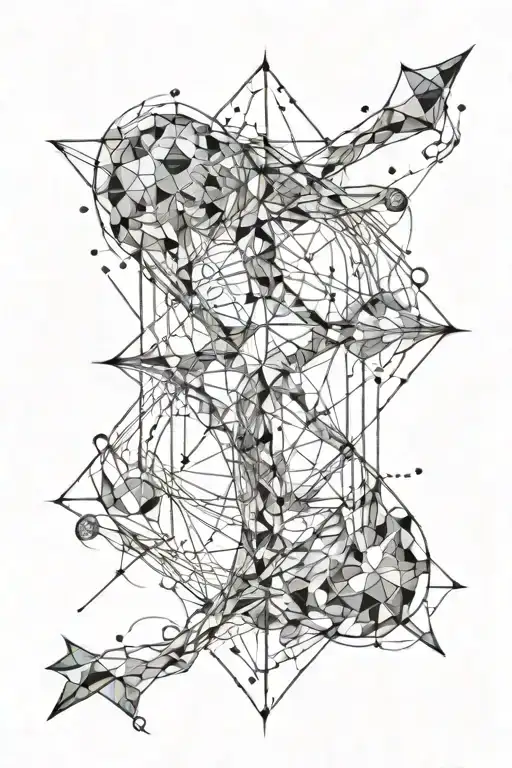Sagittarius constellation tattoo design idea