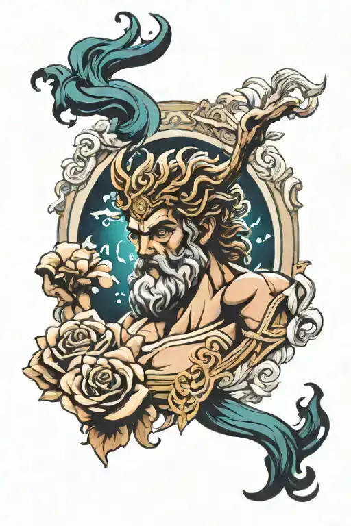 greek gods Olympus tattoo design idea