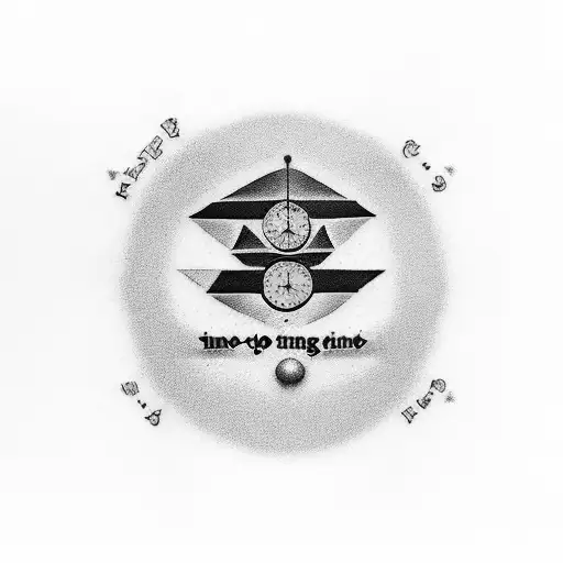 A tattoo symbolizing the lyrics 'no one told you when to run, you missed the starting gun' from the song 'Time' by Pink Floyd tattoo design idea