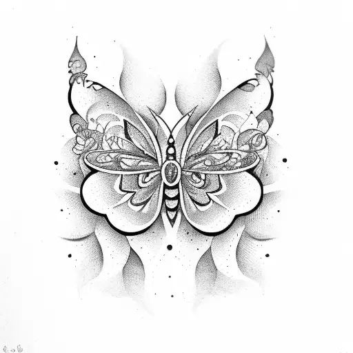 mariposa sexy tattoo design idea