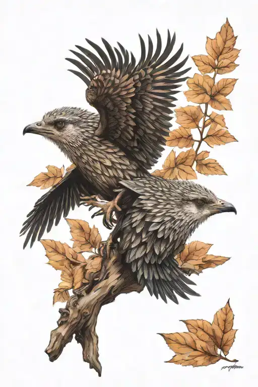 hedgehog, raven, france, quebec, mountains, rescuer, tattoo design idea