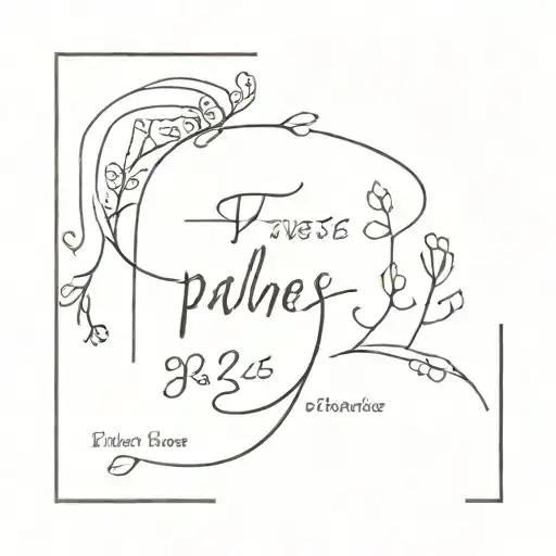 Psalms 23 verse on paper tattoo design idea