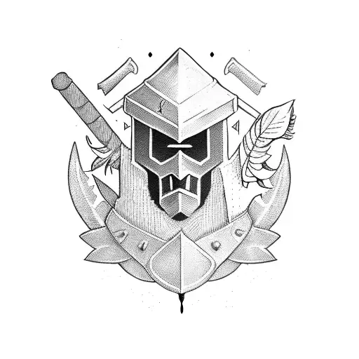 Farmer Knight Hyrbid tattoo design idea