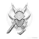 Farmer Knight Hyrbid tattoo design idea