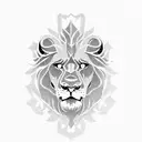 Lions with banana tattoo design idea