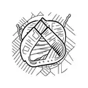 Croissant impaled by the Eiffel tower tattoo design idea