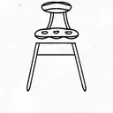 chair and lsd tattoo design idea