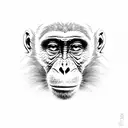 monkey tattoo design idea