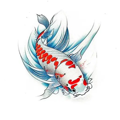 Koi Fish tattoo design idea