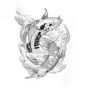 Koi Fish tattoo design idea