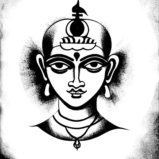 karmanye vadhikarsate Bhagavad Gita verse quote along with representation of Bhagavad Gita  tattoo design idea