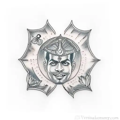 Kartik Diya tattoo design idea