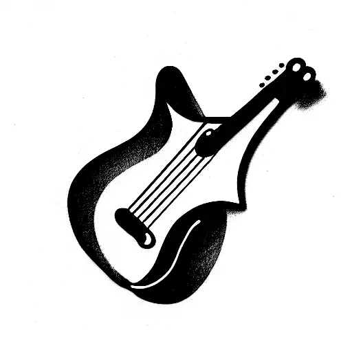 Danelectro '59 dc guitar tattoo design idea
