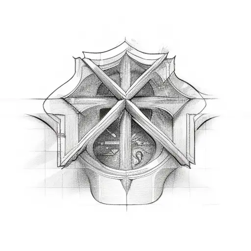 Christianity simple symbol  tattoo design idea