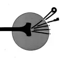 acoustic guitar outline tattoo design idea