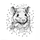 I think I'm going nowhere like a rat trapped in a maze. Every wall that I knock down is just a wall that I replace tattoo design idea