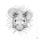 I think I'm going nowhere like a rat trapped in a maze. Every wall that I knock down is just a wall that I replace tattoo design idea