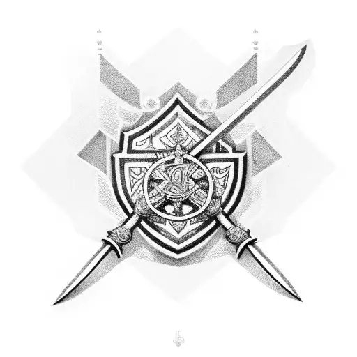 Just the sword from Charlton Athletic's badge whilst also incorporating the initials "CAFC" tattoo design idea