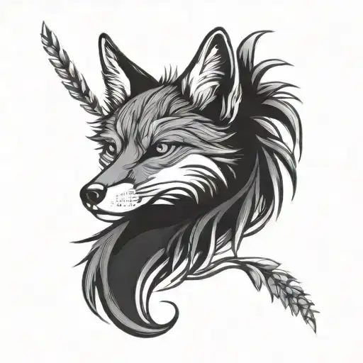 Foxtail tattoo design idea