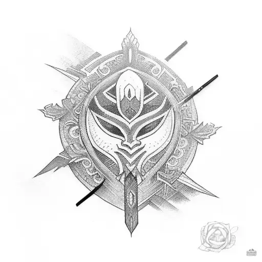 half sleeve traditional filipino tribal islander tattoo design idea