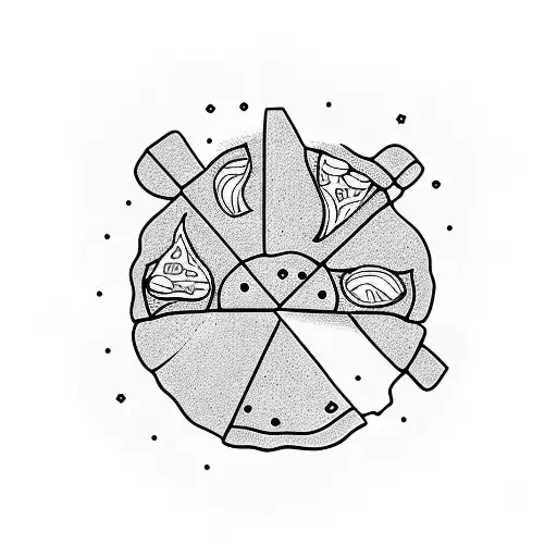 pizza mafia tattoo design idea