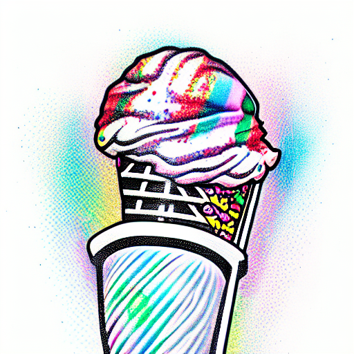 gucci mane on an icecream cone tattoo design idea