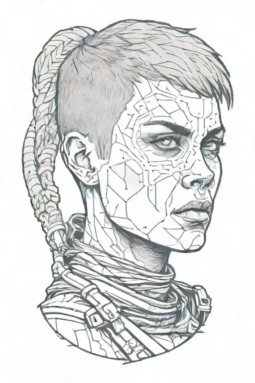 Furiosa in Mad Max Fury road tattoo design idea