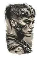 Furiosa in Mad Max Fury road tattoo design idea