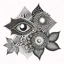 Eve and Eve tattoo design idea