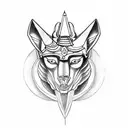anubis balance osiris dark tattoo design idea
