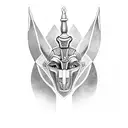 anubis balance osiris dark tattoo design idea