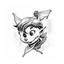 Peter Pan tattoo design idea