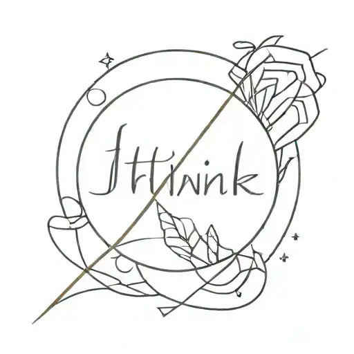 I think, therefore I am tattoo design idea