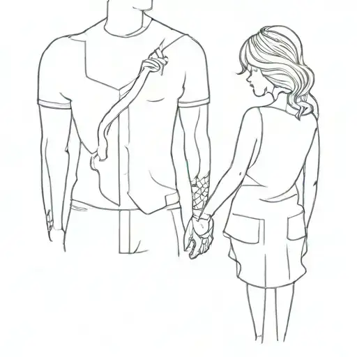 matching couple tattoo tattoo design idea
