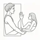 couple matching tattoos  tattoo design idea