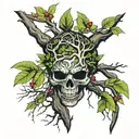 create me a poison tree represents by xxxtentacion tattoo design idea