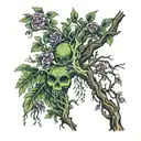 create me a poison tree represents by xxxtentacion tattoo design idea