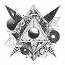 Man Controller of the universe  tattoo design idea
