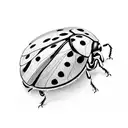 Ladybug tattoo design idea