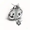 Ladybug tattoo design idea
