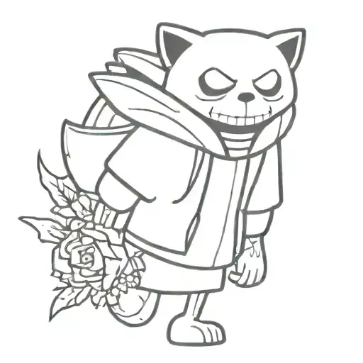 sans undertale tattoo design idea