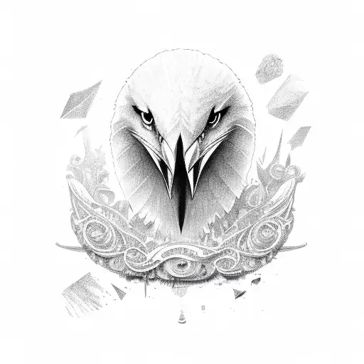 quill feather pen  tattoo design idea