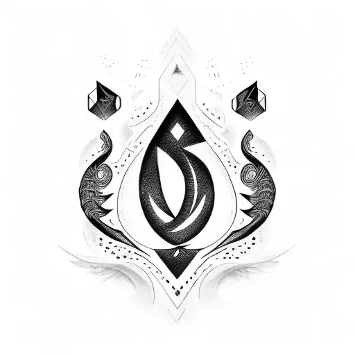 Turkic rune tattoo design idea