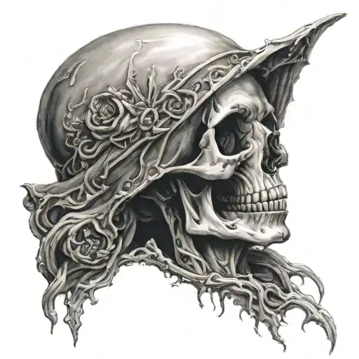 holy death tattoo design idea