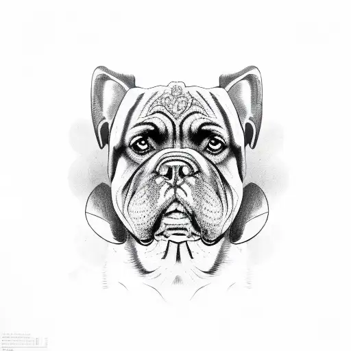 cane corso tattoo design idea